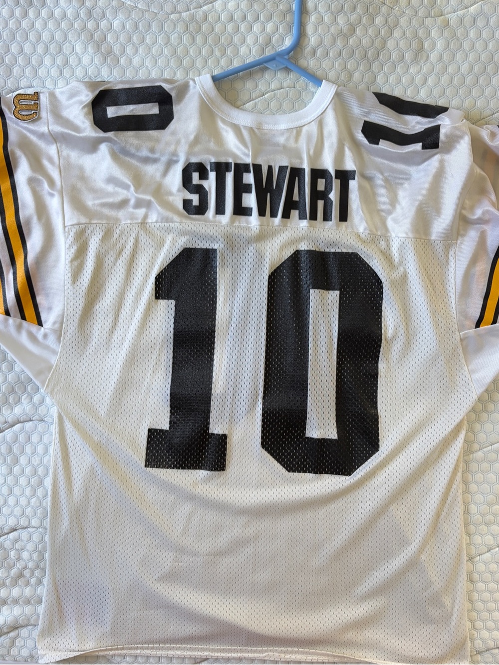 Vintage Steelers Wilson White Mesh Athletic Jersey XL